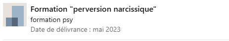 Formation accompagnement victimes de pervers narcissiques